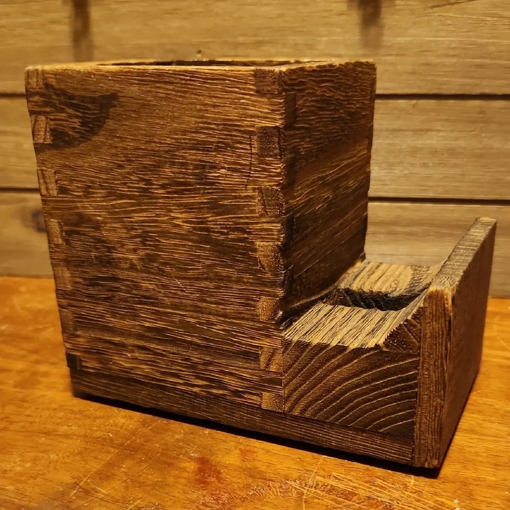 Wooden Phone Stand and Pencil cup